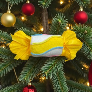 Decorațiune Brad Candy Yellow