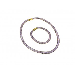 Set Colier & Bratara Viola Blocks