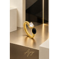 Inel Glossy Arc Black