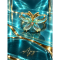 Inel Butterfly Kiss Turquoise