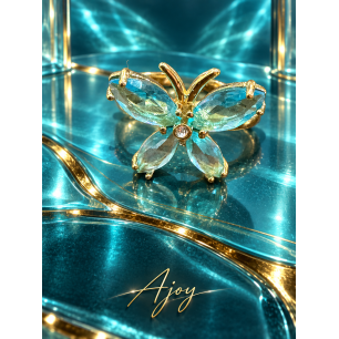 Inel Butterfly Kiss Turquoise