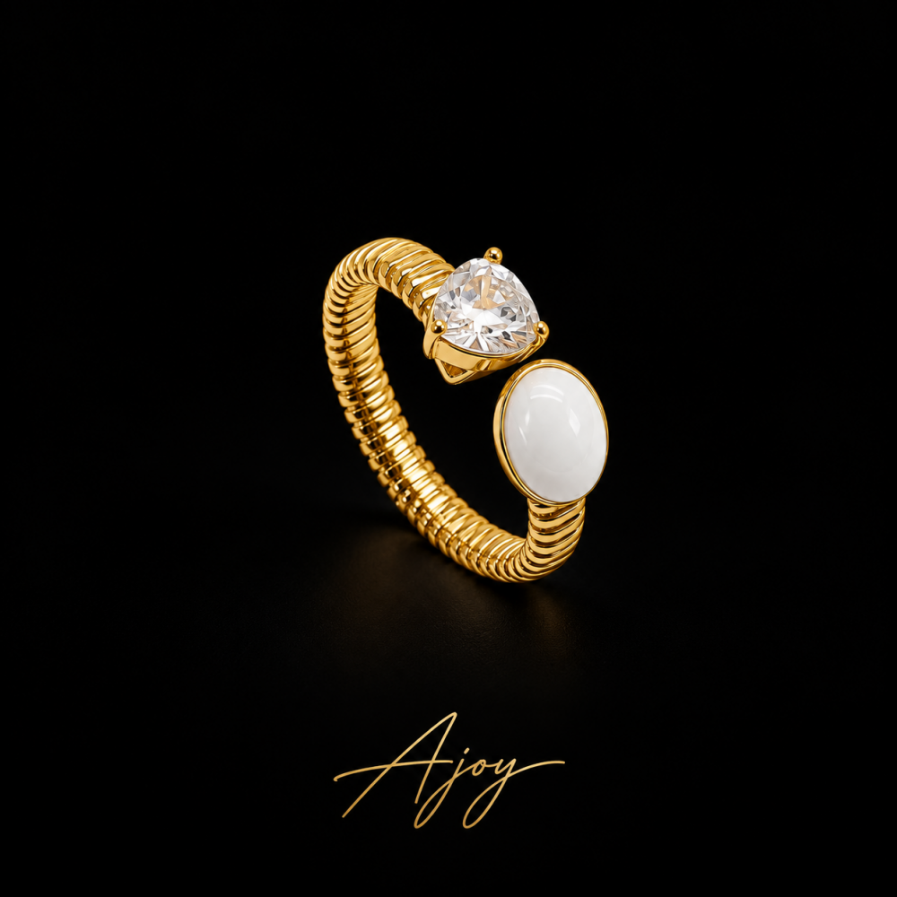 Inel Glossy Arc White Inel Glossy Arc White
