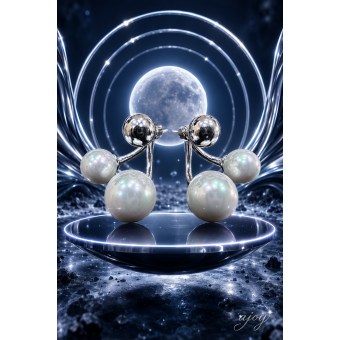 Cercei Pearl Avenue Silver