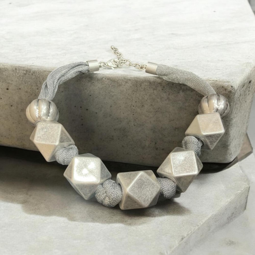 Colier Stones Silver