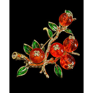 Broșă Orange Berry