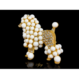 Broșă Paris Poodle