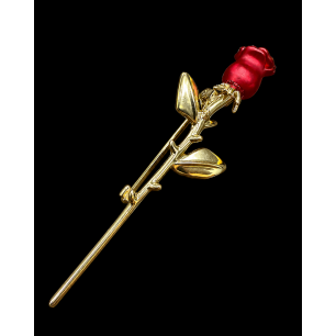 Broșă Red Rose