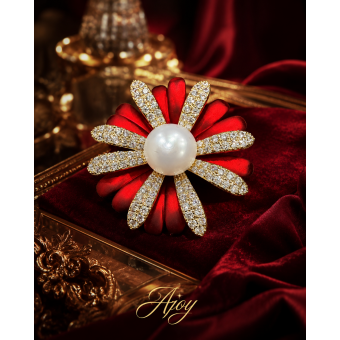 Broșă Velvet Flower