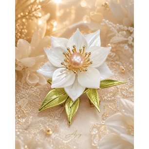 Broșă Candore sull’Acqua