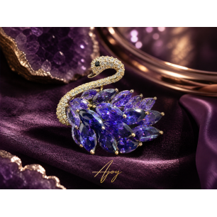 Broșă Purple Grace