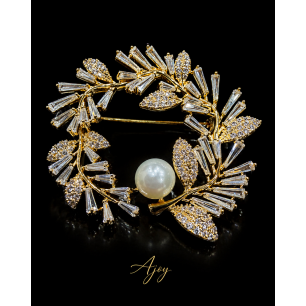 Broșă Crystal Crown