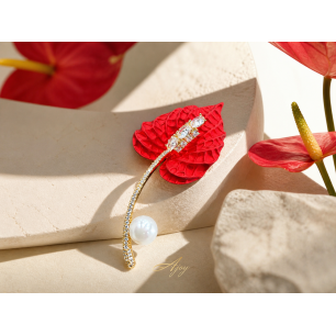 Broșă Scarlet Anthurium