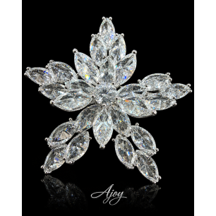 Broșă Silver Snowflake