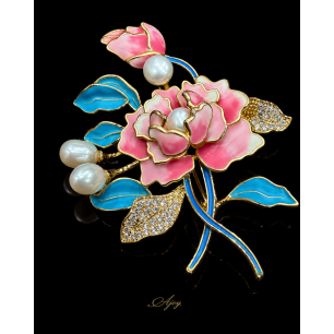 Broșă Romantic Bloom