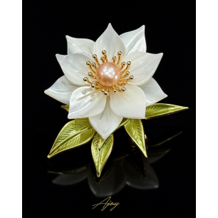 Broșă Candore sull’Acqua