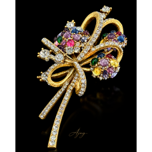 Broșă Petal Opulence