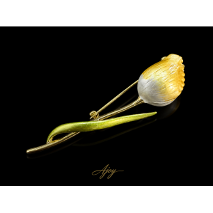 Broșă Golden Tulip