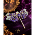Broșă Lavender Dragonfly
