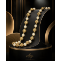 Colier Ivory & Gold Pearl Long