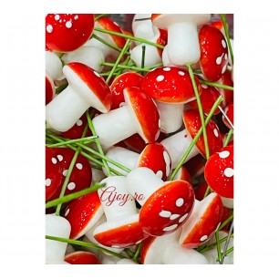 Set 20 ciuperci rosii mici