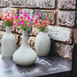 Set 3 vaze decorative gri