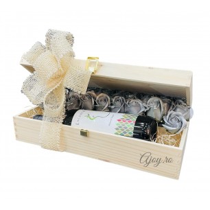 Flowers and Wine Gray